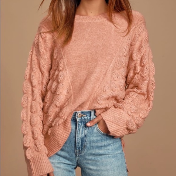 Moon River Dotted Texture Ivory Sweater - Picture 2 of 10